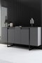 Hanah Home Conjunto de Muebles de Salón Luxe en Nogal y Negro